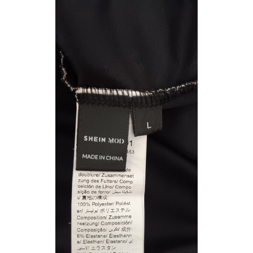 Shein Mod Large Lined Colorful Patchwork Casual O… - image 4